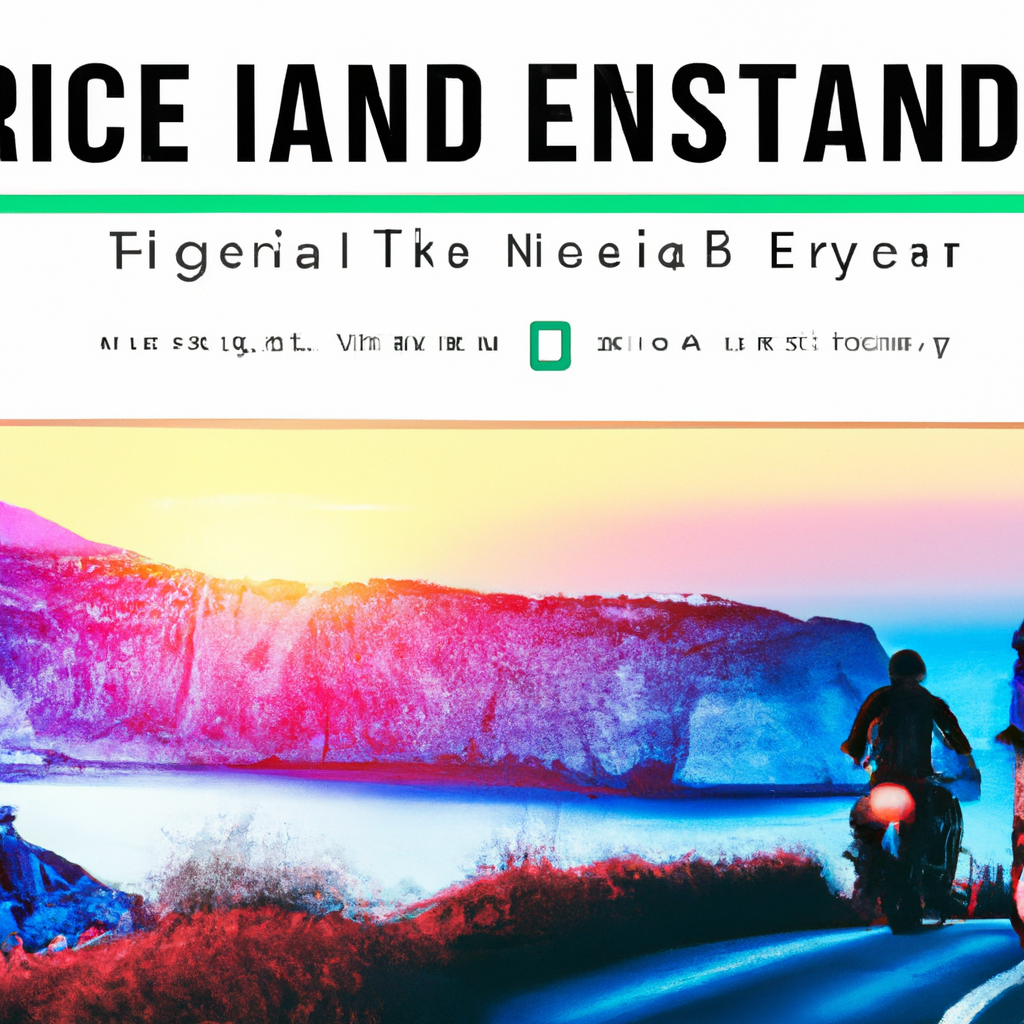 Winding coastal road with two riders